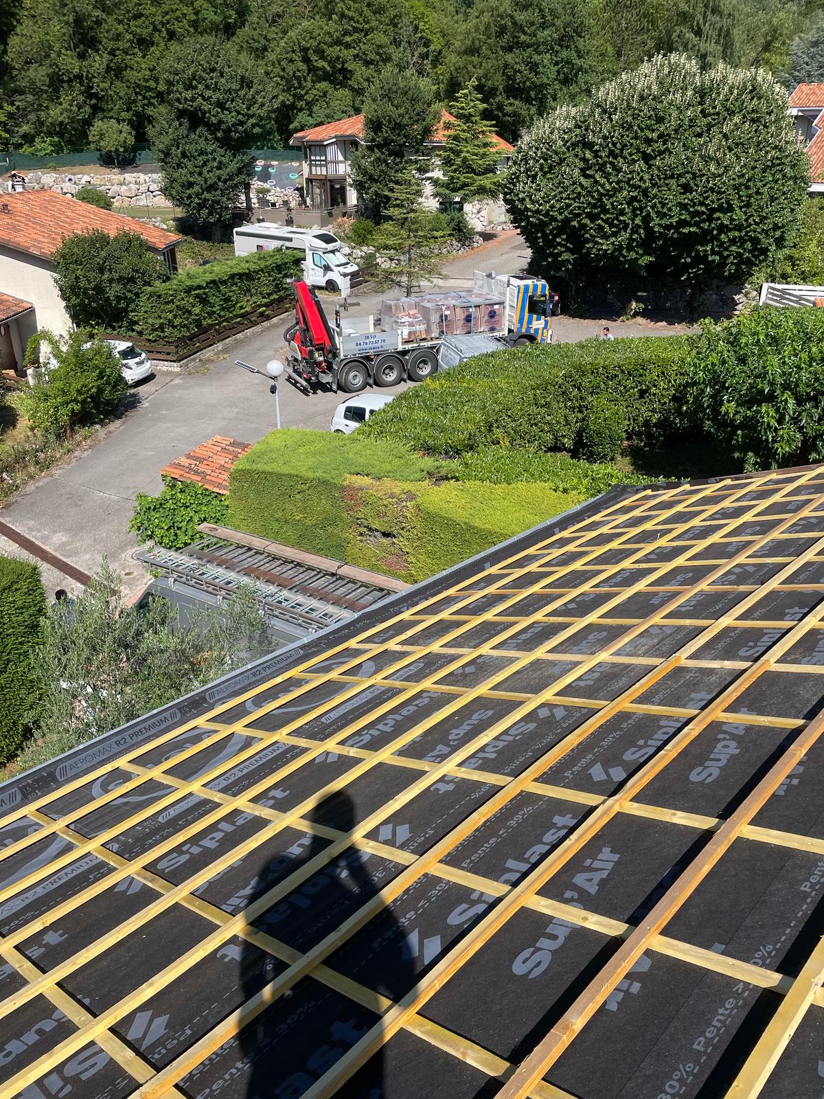 Charpente liteaux sous-toiture