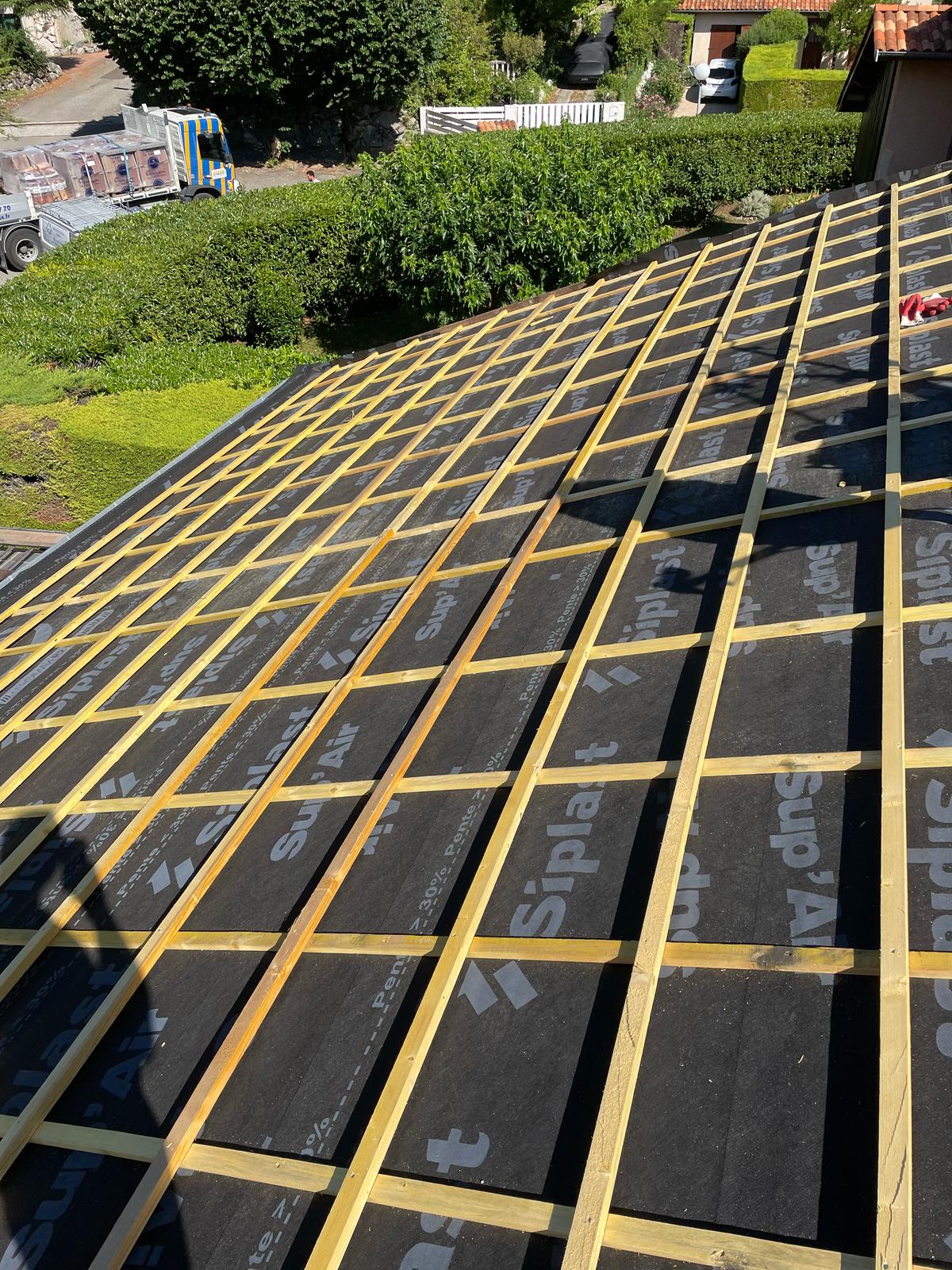 Rénovation toiture chantier